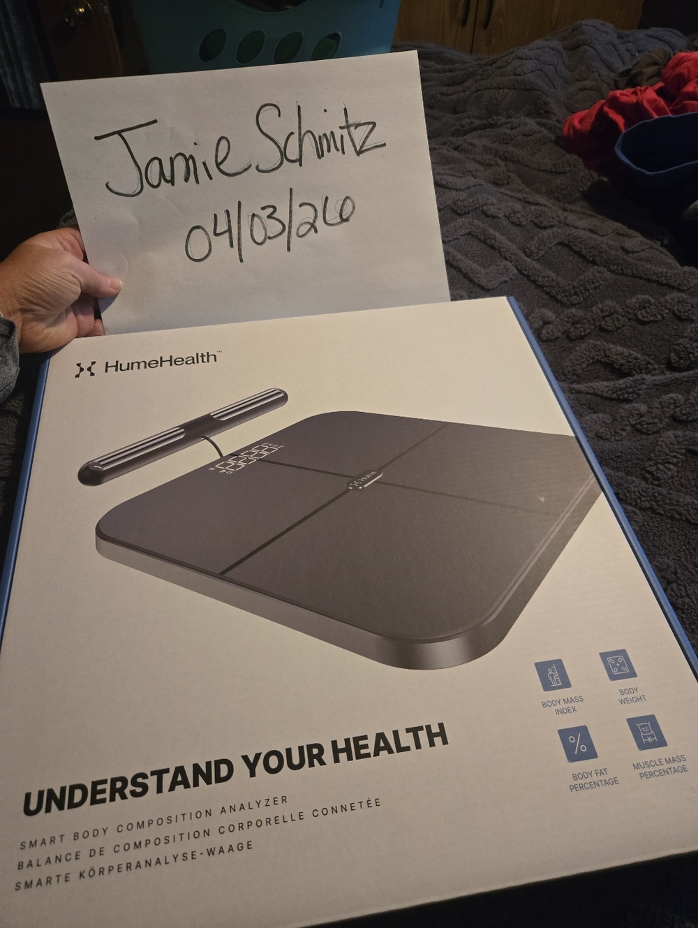 HumeHealth Smart Body Composition Analyzer - Black